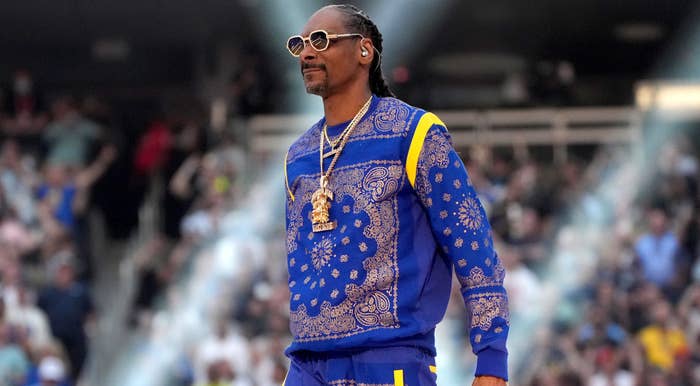 Snoop Dogg performs at Pepsi&#x27;s Super Bowl LVI Halftime Show
