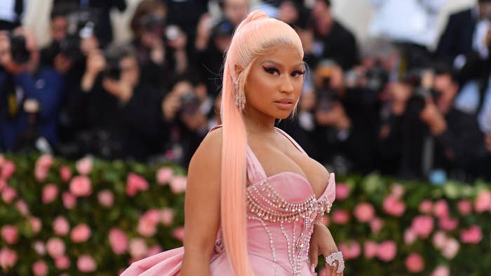 Nicki Minaj arrives for the 2019 Met Gala at the Metropolitan Museum of Art