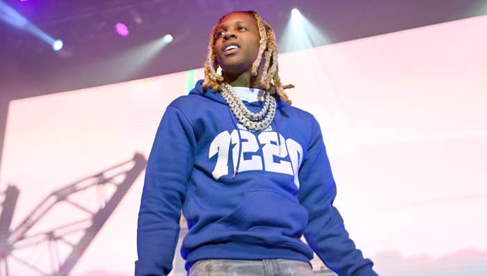 Lil Durk performs at show in Atlanta