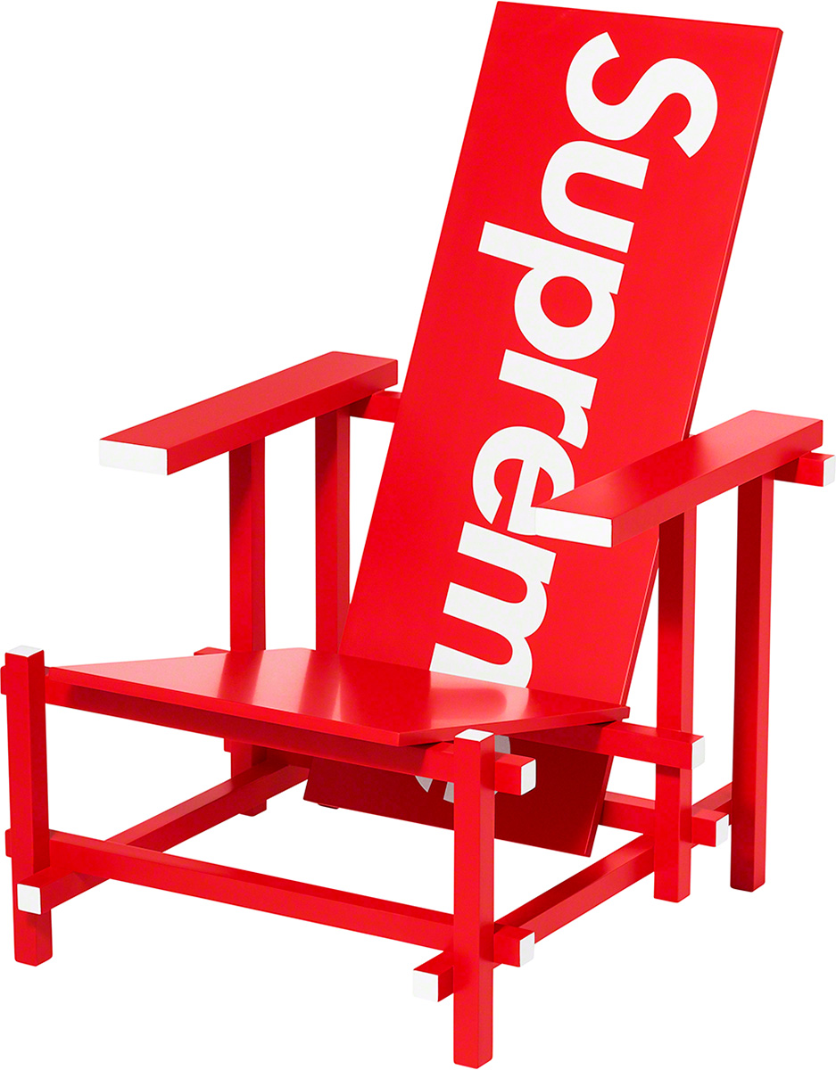 Cassina Gerrit T Rietveld Red Blue Chair Supreme