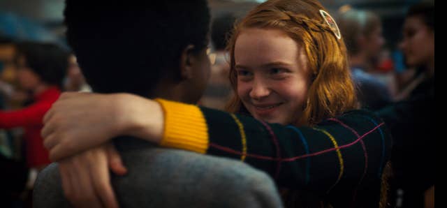 Caleb McLaughlin, Sadie Sink in 'Stranger Things 2'