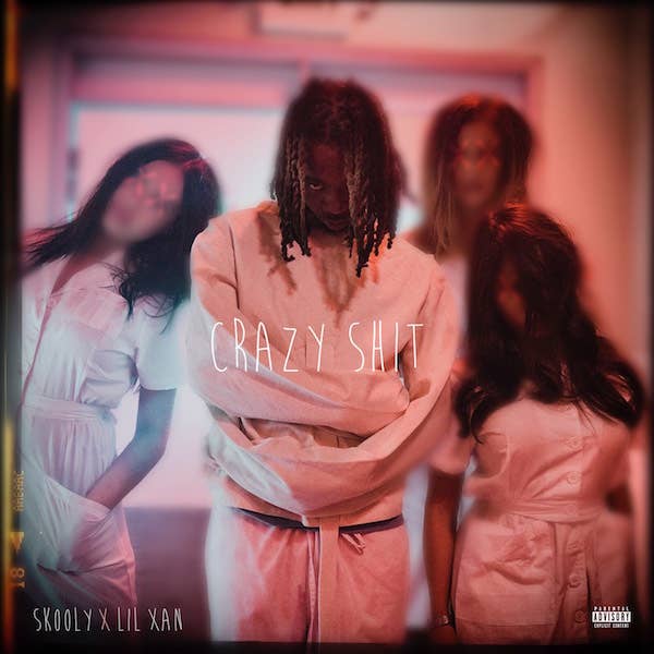Single art for Skooly's song "Crazy Shit"