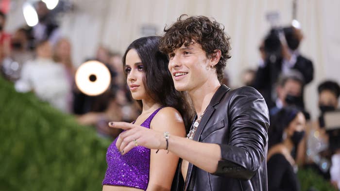 Camila Cabello and Shawn Mendes attend The 2021 Met Gala