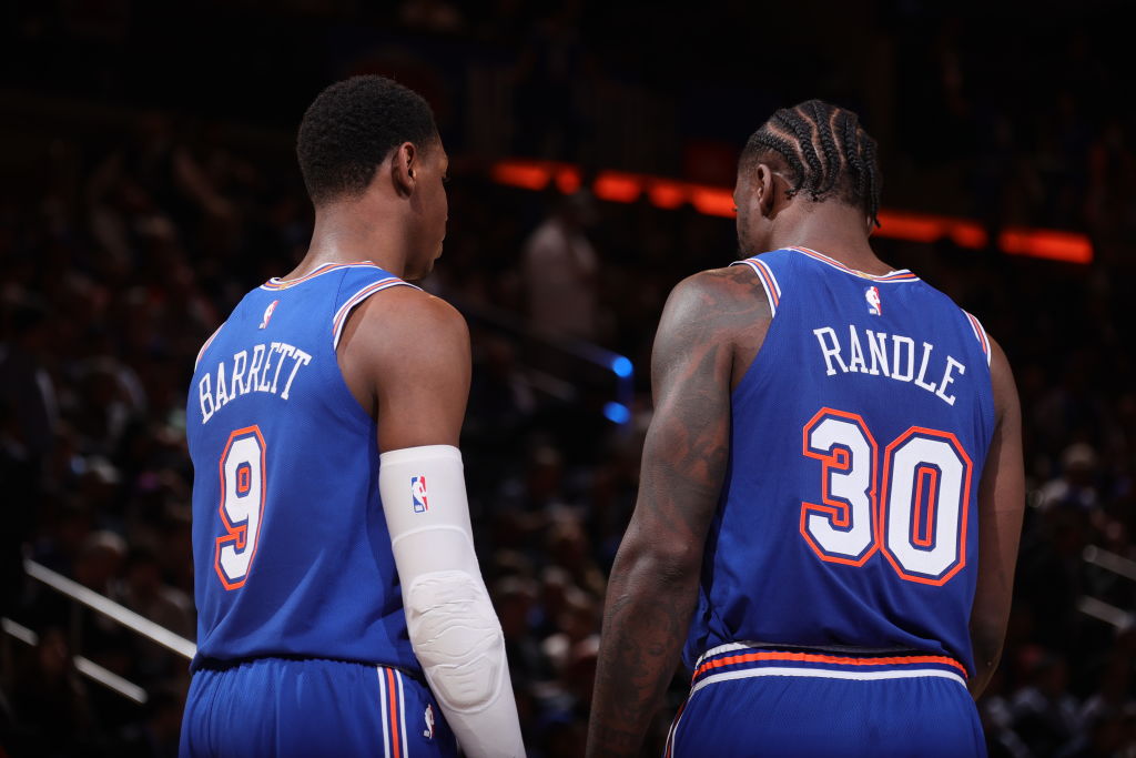 RJ Barrett Julius Randle Knicks Hawks Playoffs 2021