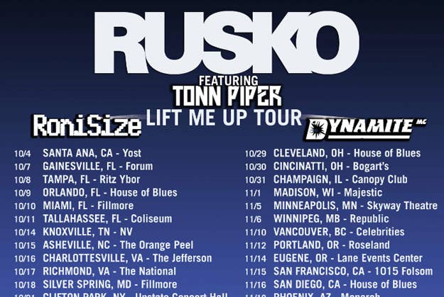 rusko tour fall 2013 clip