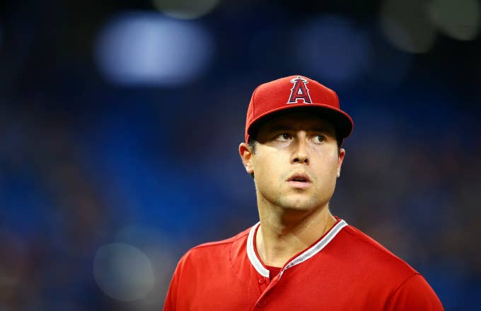Tyler Skaggs #45 of the Los Angeles Angels of Anaheim