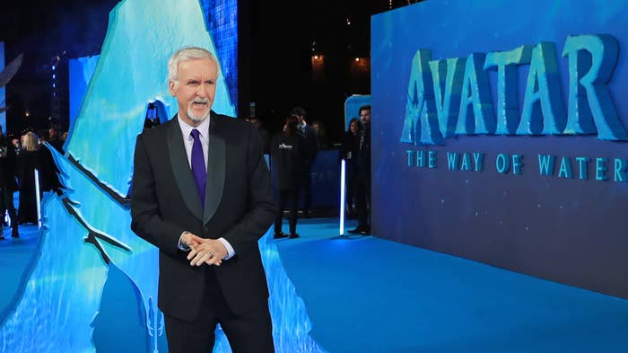 James Cameron attends &quot;Avatar The Way Of Water&quot; world premiere.