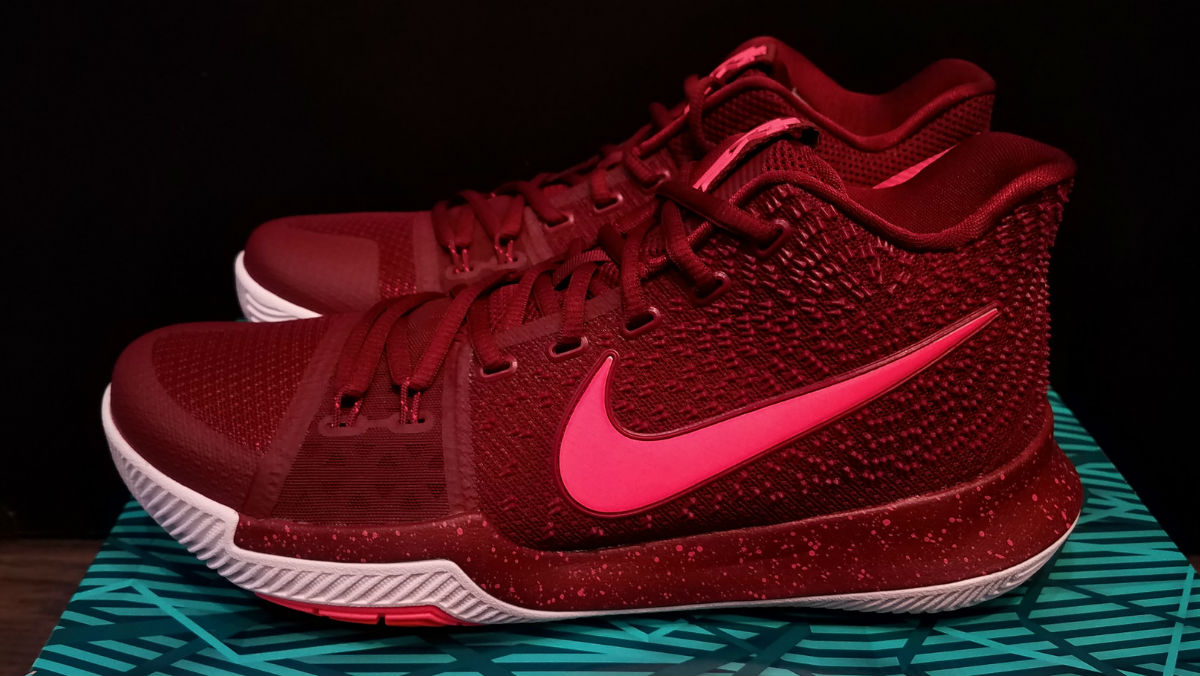 Kyrie 3 clearance red basketball shoes