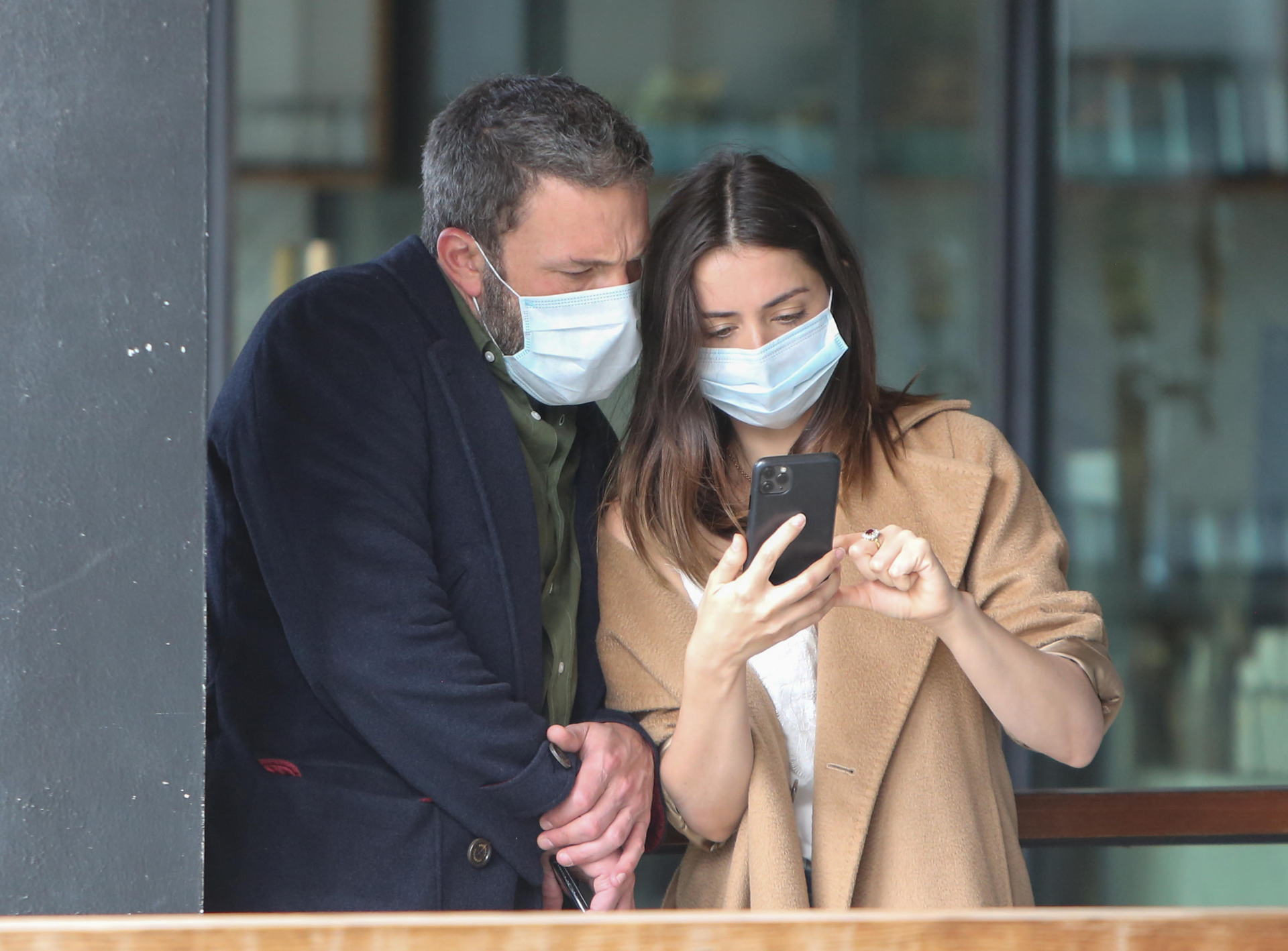 Ben Affleck and Ana de Armas are seen on April 18, 2020 in Los Angeles, California