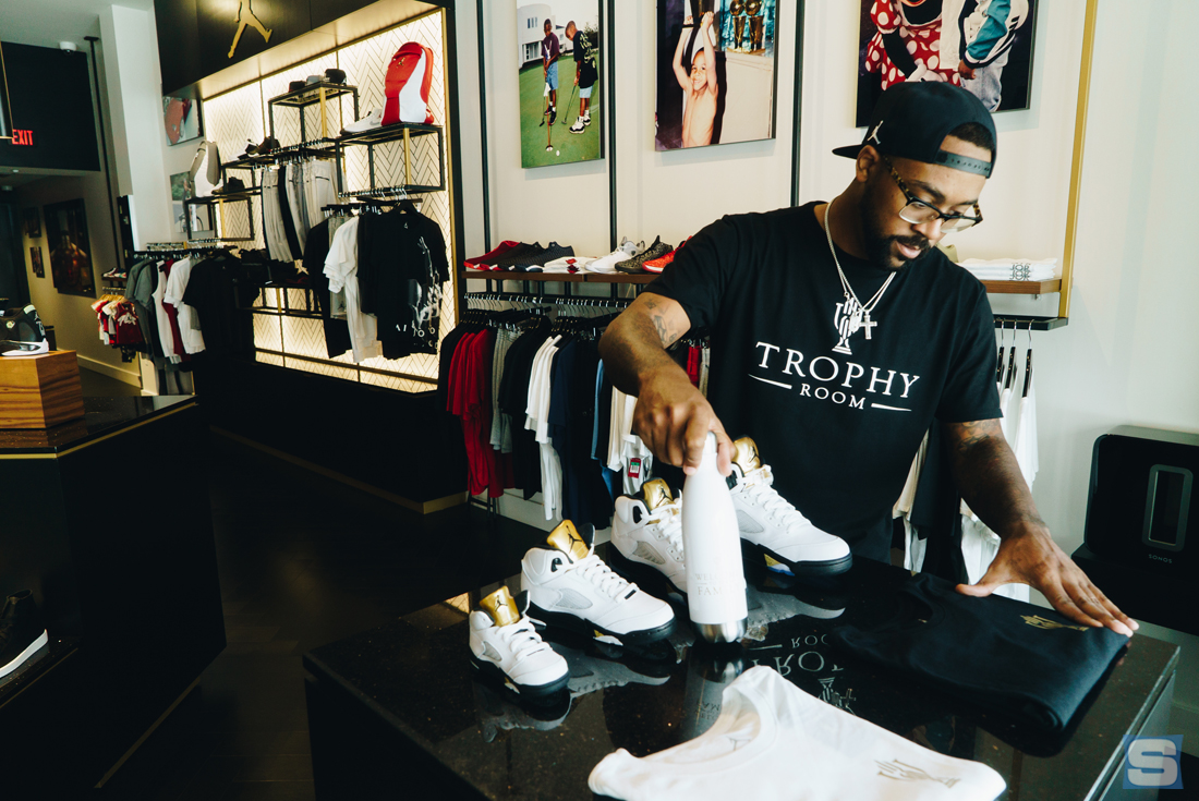 Michael jordan trophy store room