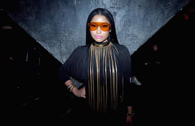 Nicki Minaj attends Balmain aftershow party