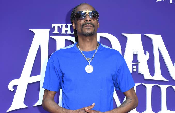 Snoop Dogg arrives at the Premiere Of MGM&#x27;s &quot;The Addams Family&quot;