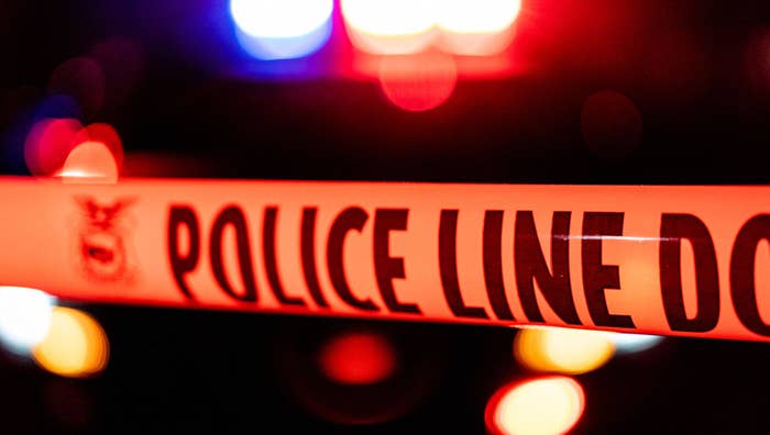 Police tape blocks off the crime scene in Sacramento, California