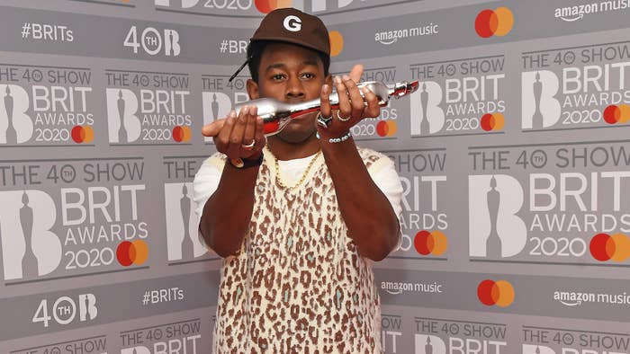 Tyler, The Creator, winner of the International Male Solo Artist award