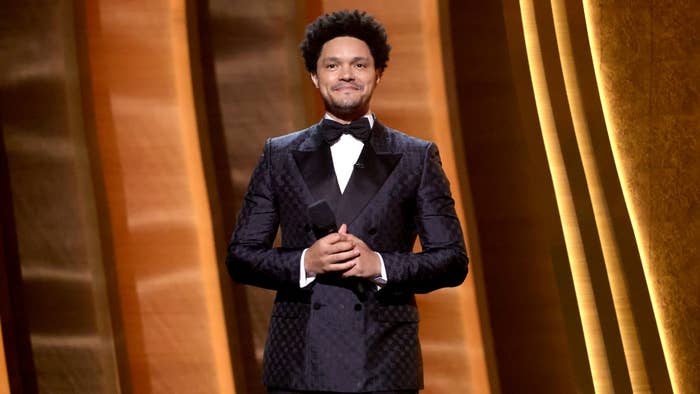 Photograph of Trevor Noah hosting The Grammys