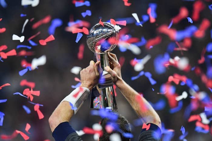 Tom Brady Super Bowl LI 2017 Lombardi Trophy