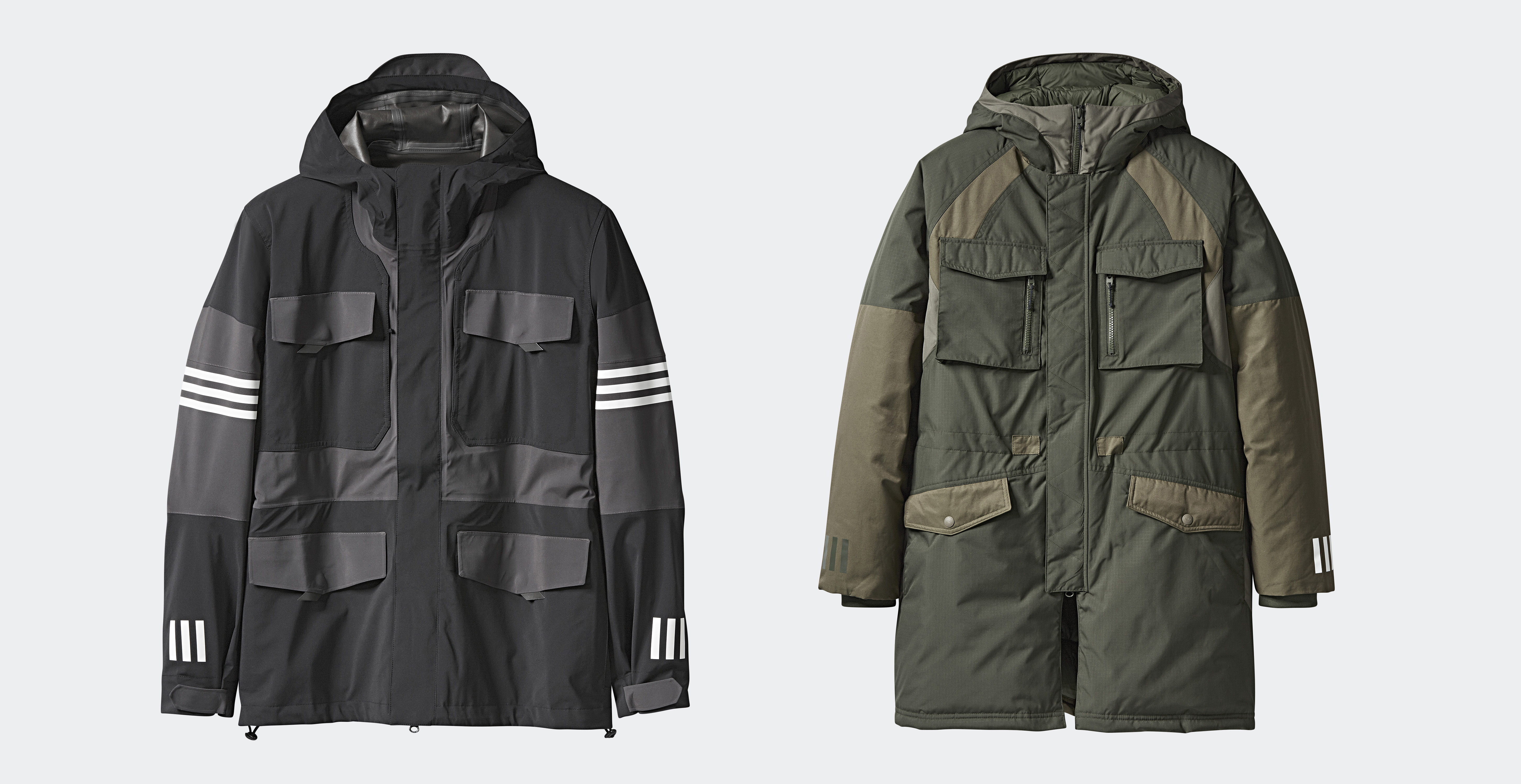 Adidas white mountaineering jacket sale