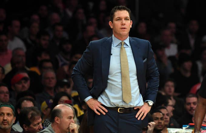 Lakers head coach Luke Walton