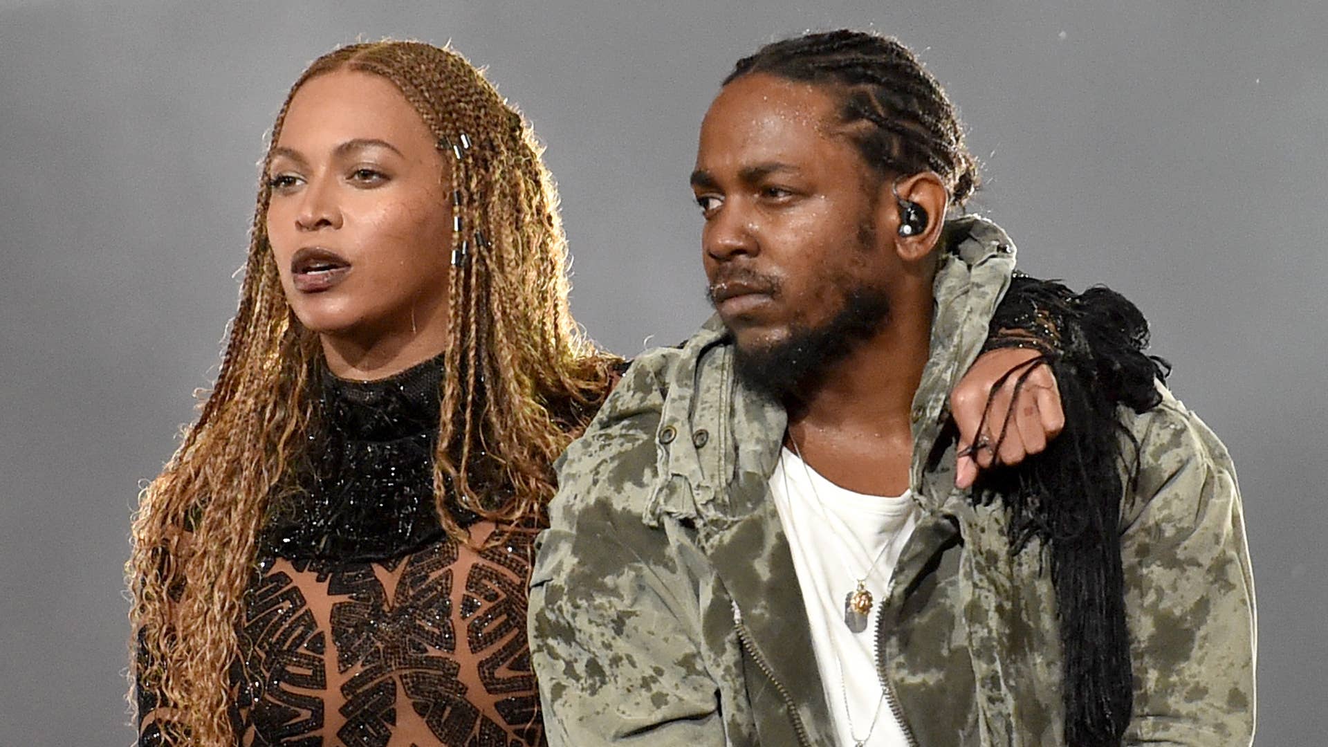 Beyonce and Kendrick Lamar perform onstage during the 2016 BET Awards.