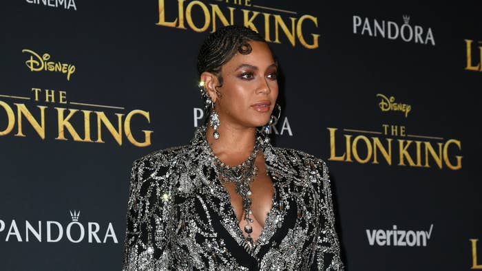 Beyoncé attends the premiere of Disney&#x27;s &quot;The Lion King&quot; at Dolby Theatre on July 09, 2019