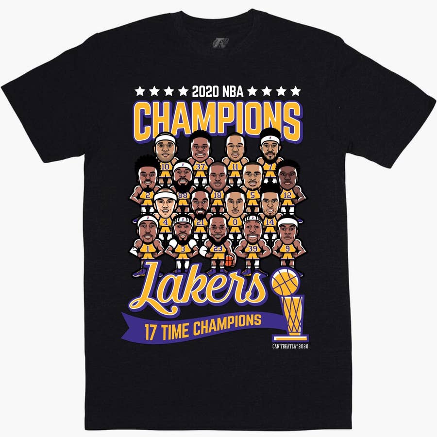 2020 Nba Champions Los Angeles Lakers Signatures Shirt - ValleyTee