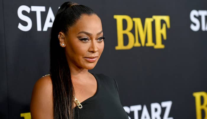 La La Anthony at red carpet for Starz&#x27;s &quot;BMF&quot;