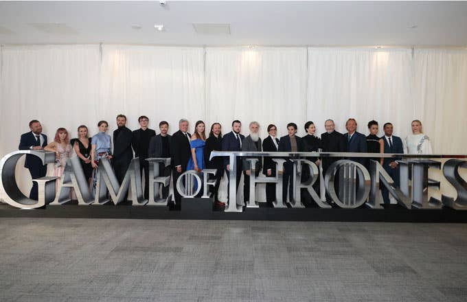 Game of Thrones cast at a Season 8 premiere screening.