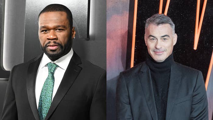 Curtis &quot;50 Cent&quot; Jackson and Chad Stahelski at their respective premieres.