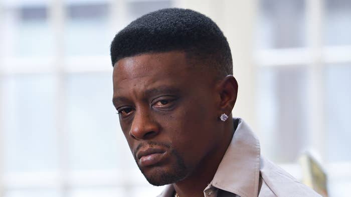 Rapper Lil Boosie on the set of the music Video &quot;Shottas&quot; at Private Residence