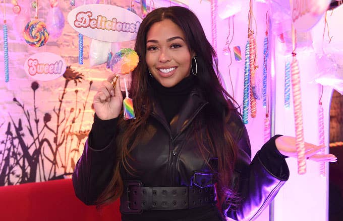 Jordyn Woods at a &#x27;Candy Crush&#x27; event for Valentine&#x27;s Day
