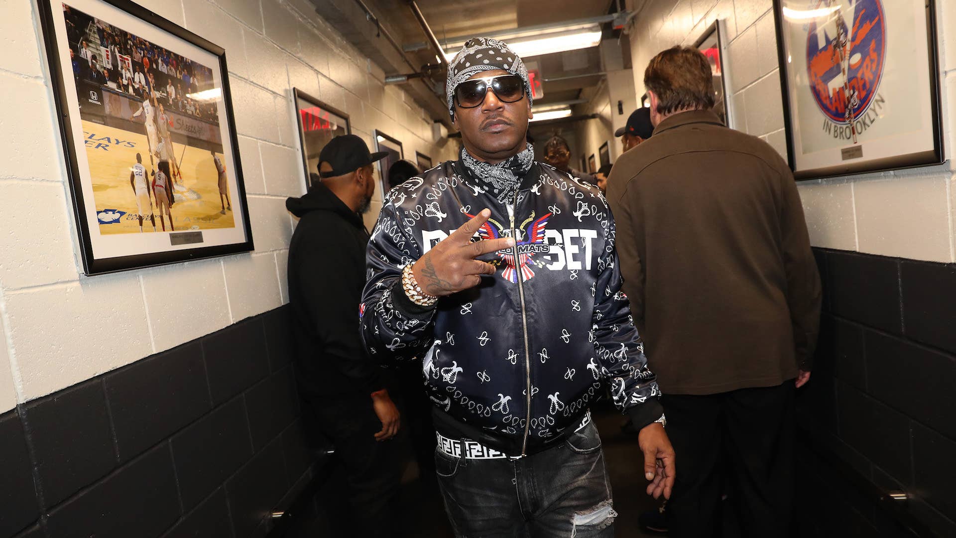 Cam'ron backstage at D'usse Palooza at Barclays Center