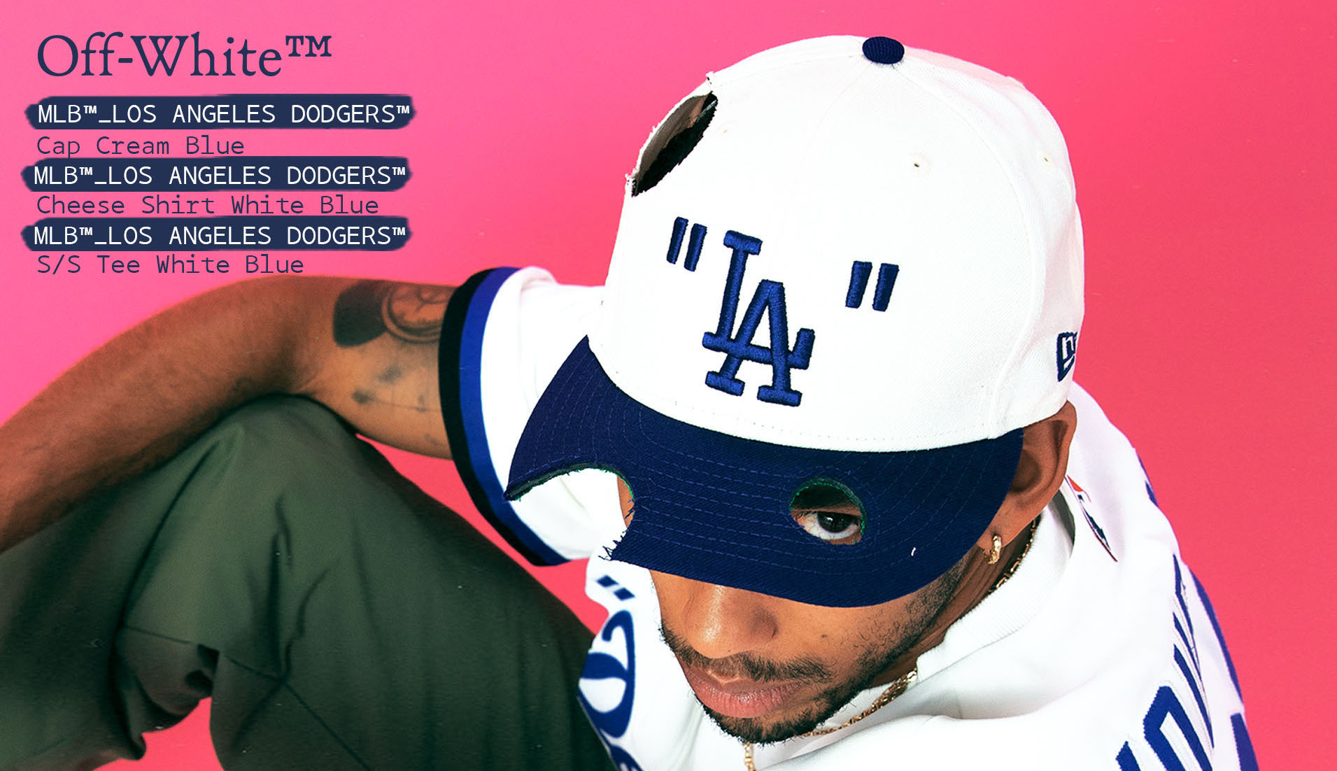 OFF WHITE NEWERA CAP Los Angeles Dodgers