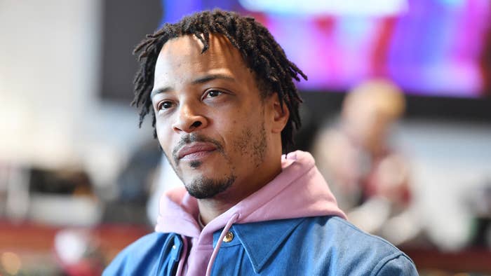 Rapper T.I. attend the 2021 Harris Community Works Holiday Caravan