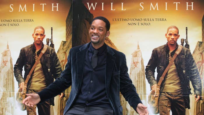 Will Smith attends the 'I Am Legend' photocall at the Hassler Hotel.