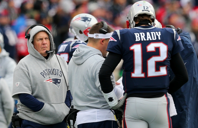 Bill Belichick and Tom Brady.