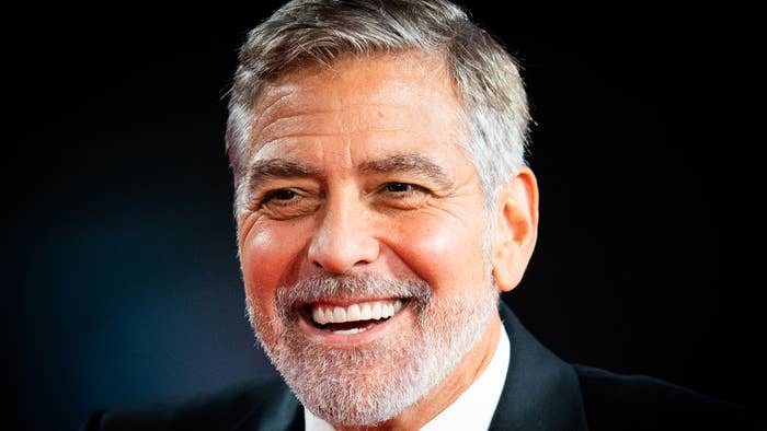 George Clooney attends &quot;The Tender Bar&quot; Premiere during the 65th BFI London Film Festival