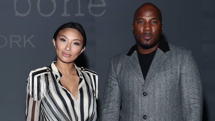 Jeannie Mai and Jeezy attends the Rag &amp; Bone fashion show