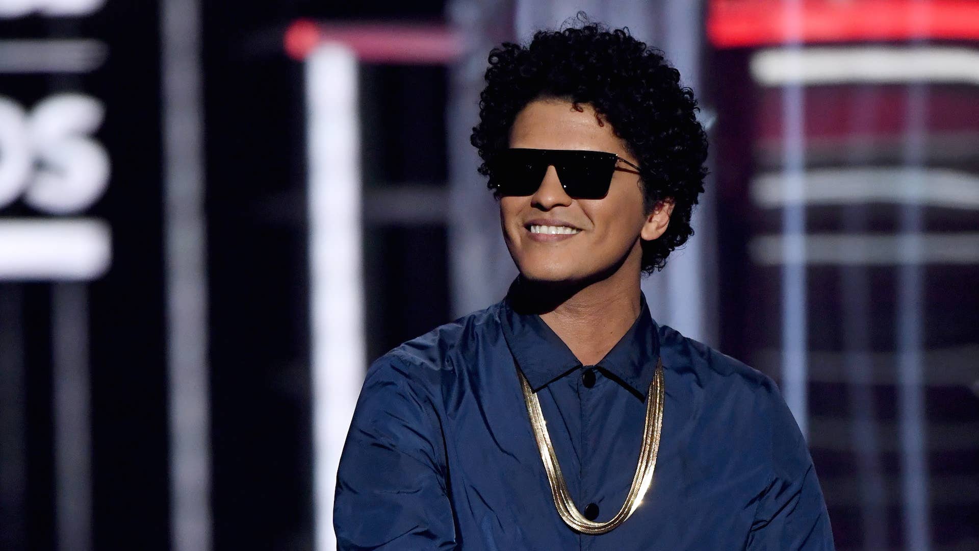 Recording artist Bruno Mars speaks during the 2018 Billboard Music Awards