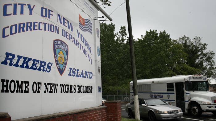 A view of the entrance to the Rikers Island prison complex where Dominique Strauss-Kahn is being held while awaiting another bail hearing.