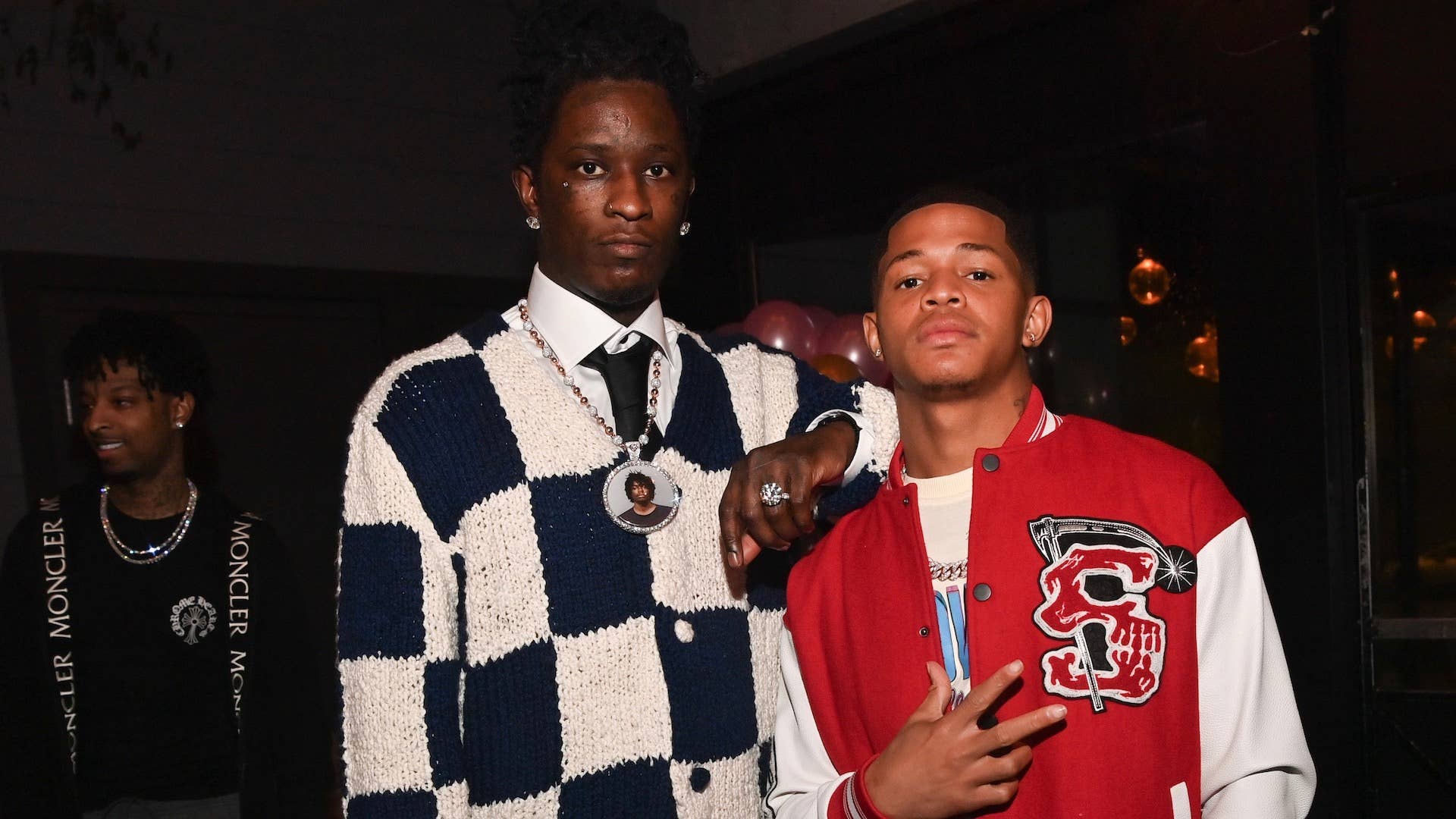 Young Thug and YK Osiris attend dinner celebrating Young Thug's album "Punk"