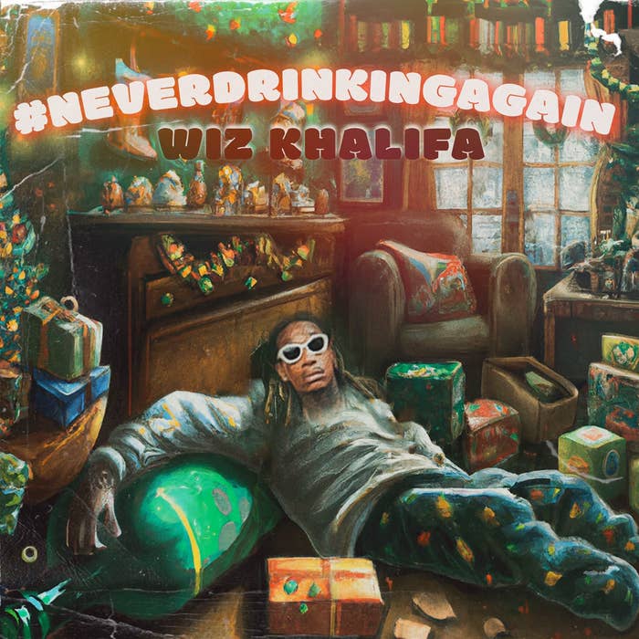 Wiz Khalifa "Never Drinking Again" cover art