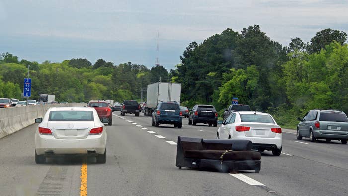 Hazard on the interstate.