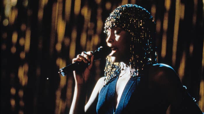 American singer and actress Whitney Houston (1963 - 2012) stars in the film &#x27;The Bodyguard&#x27;, 1992.