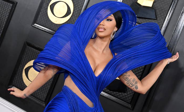 Cardi B attends 2023 Grammy Awards