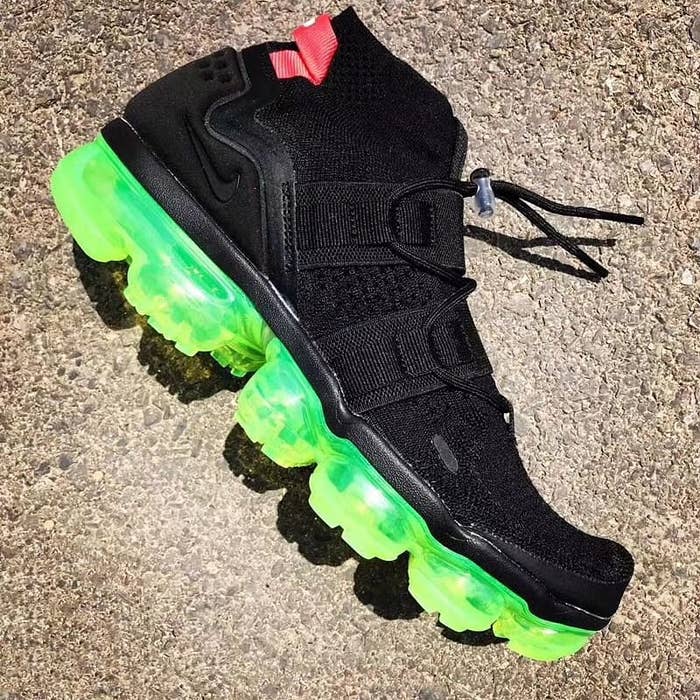 Nike Air VaporMax Utility Black Volt Release Date Lateral