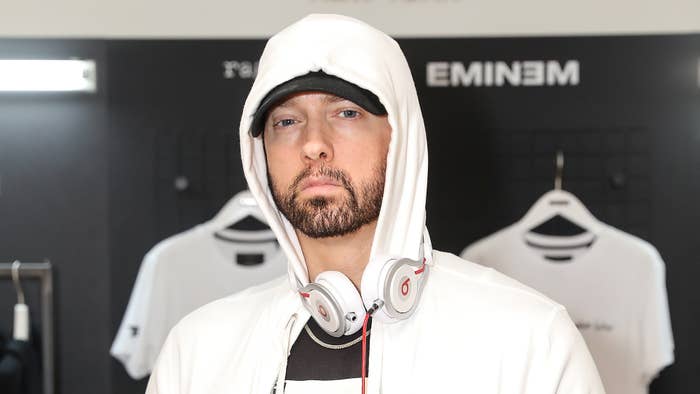 Eminem attends the rag &amp; bone X Eminem London Pop Up Opening