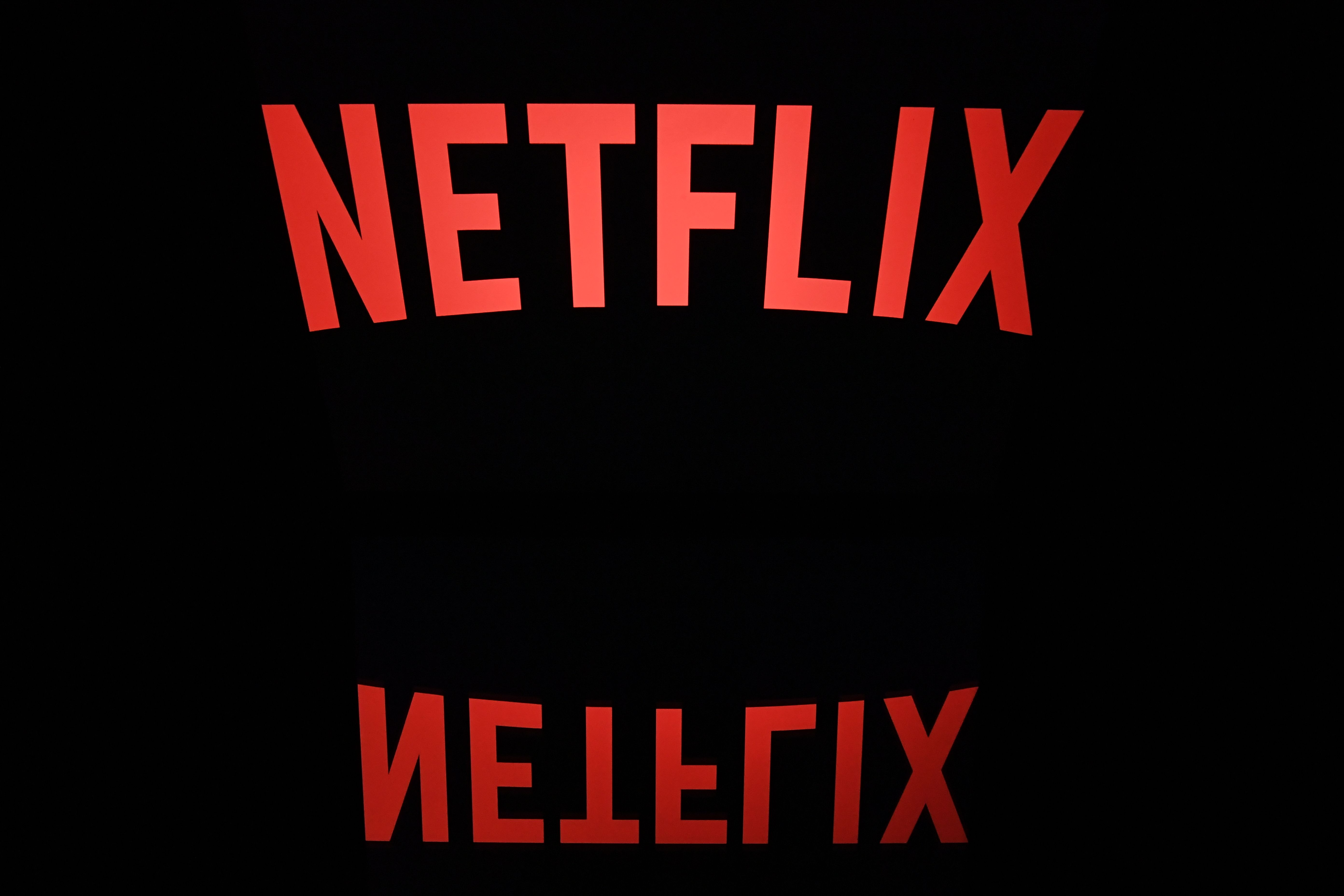 Netflix logo on tablet