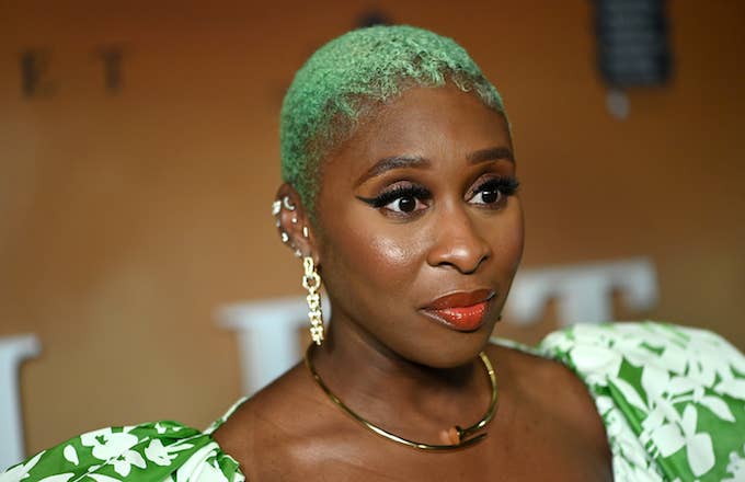 Cynthia Erivo attends the Washington, DC premiere of &quot;Harriet.&quot;