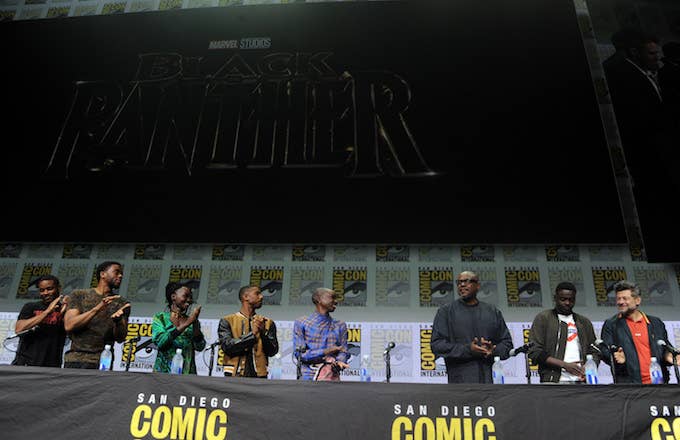 &#x27;Black Panther&#x27; cast.