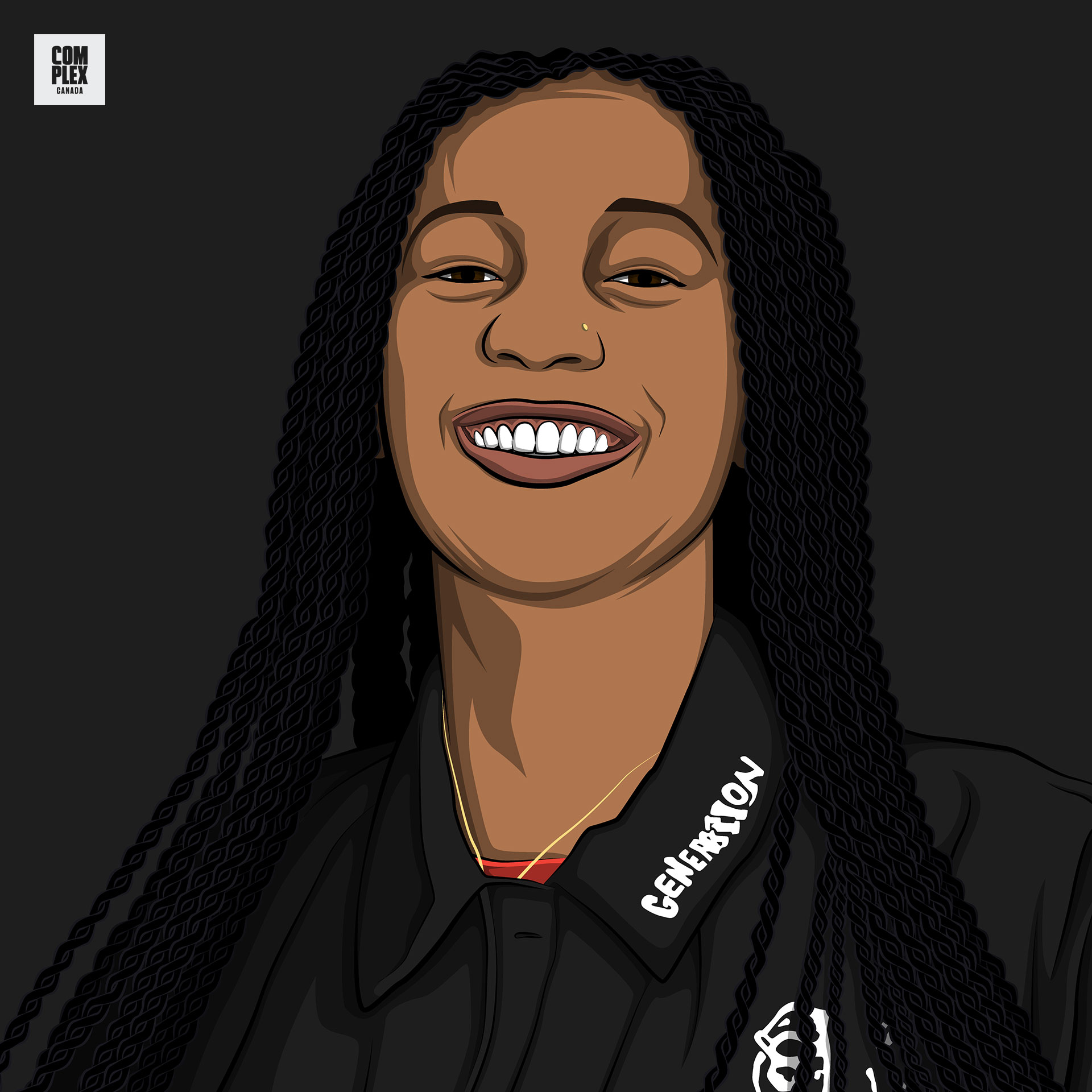 Illustration of Toronto producer Wondagurl